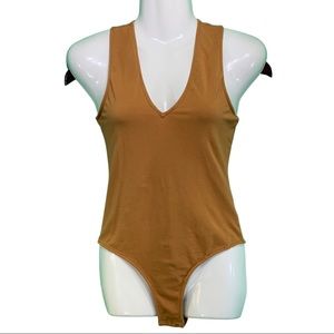 Brown Kendall & Kylie Tank Top Bodysuit
